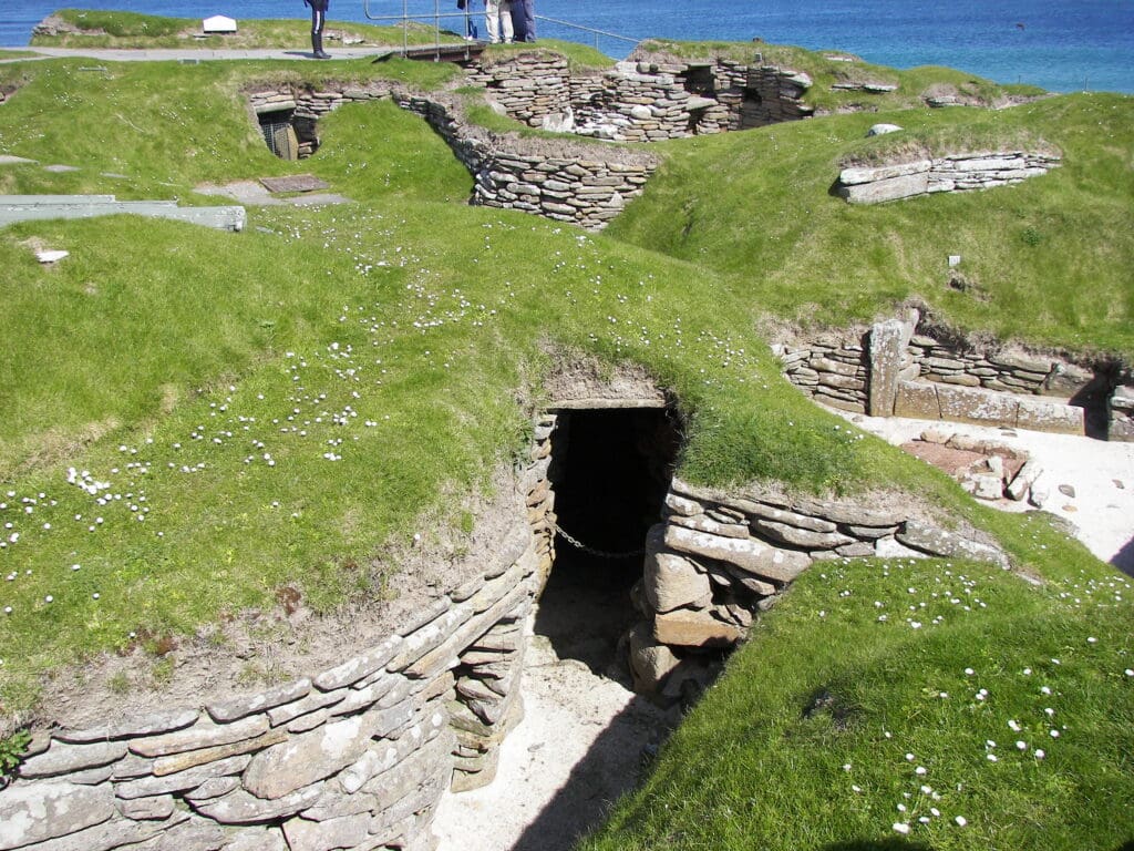 Skara Brae, Schottland, neolithische Behausung von vor 5000 Jahren