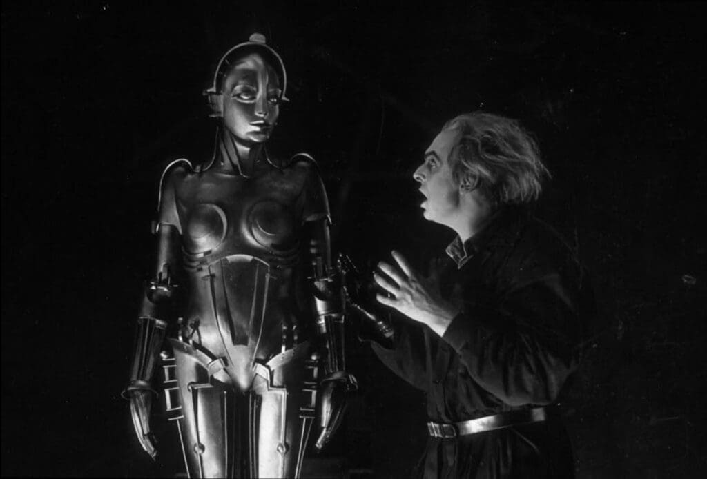 Der Mensch-Maschinen Roboter soll Aufruhr unter den Arbeitern auslösen